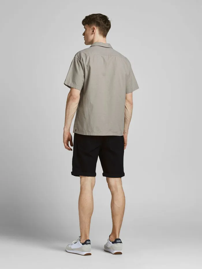 Denim Shorts JACK and JONES Mens RICK ORIGINAL NA 042 DENIM SHORTS Black Black Denim Gift 4 You