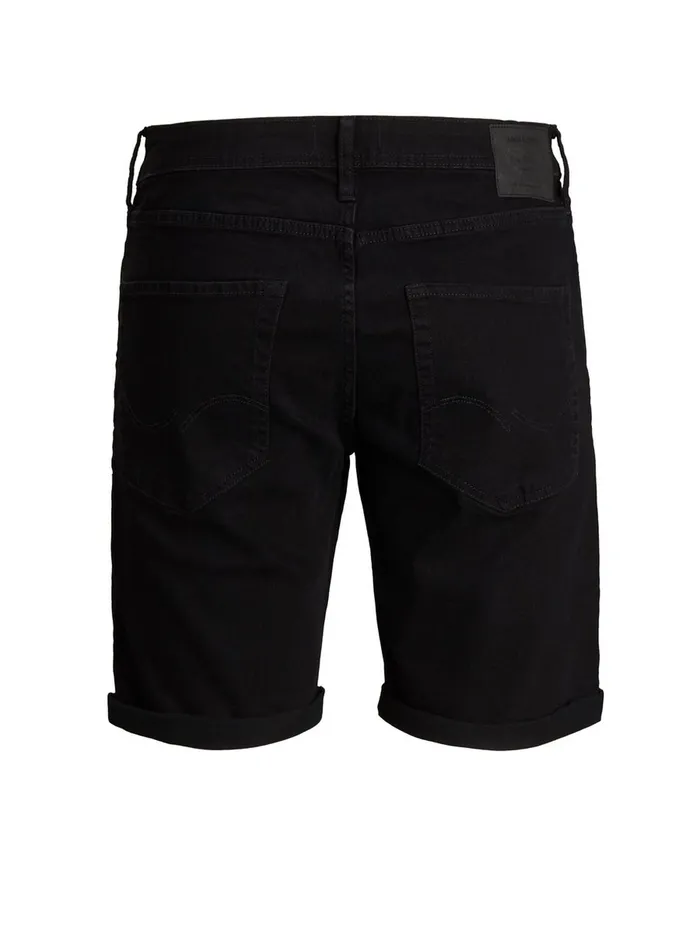 Denim Shorts JACK and JONES Mens RICK ORIGINAL NA 042 DENIM SHORTS Black Black Denim Gift 4 You