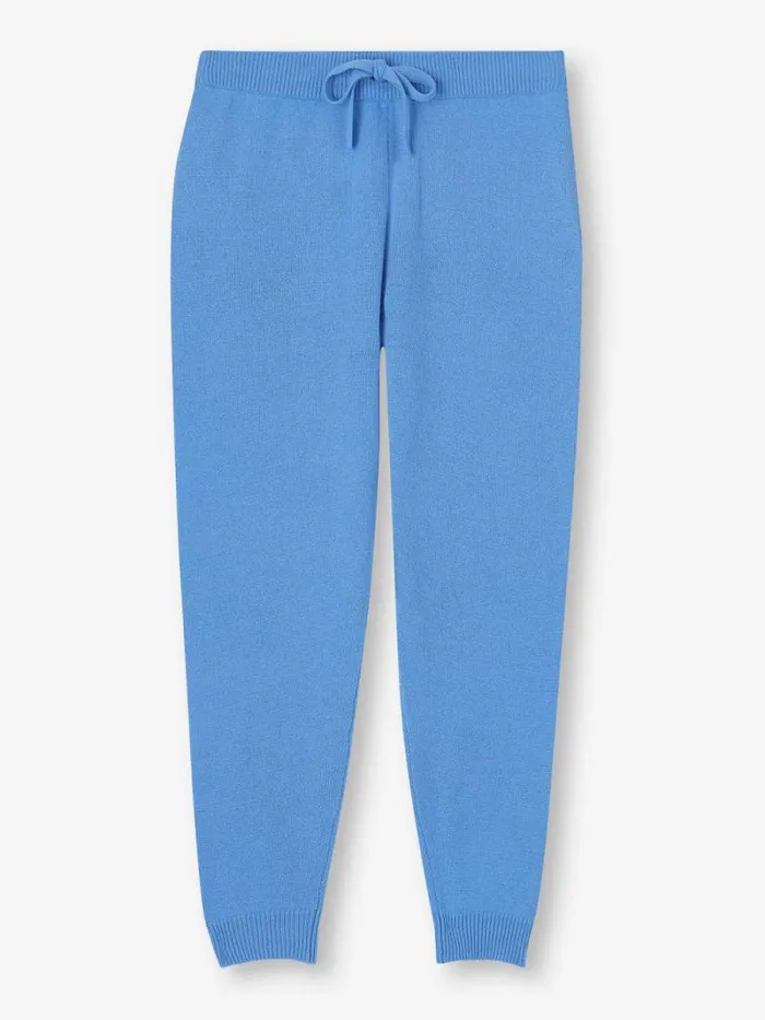 Derek Rose Cashmere Pants Women Track Pants Daphne Cashmere Cornflower