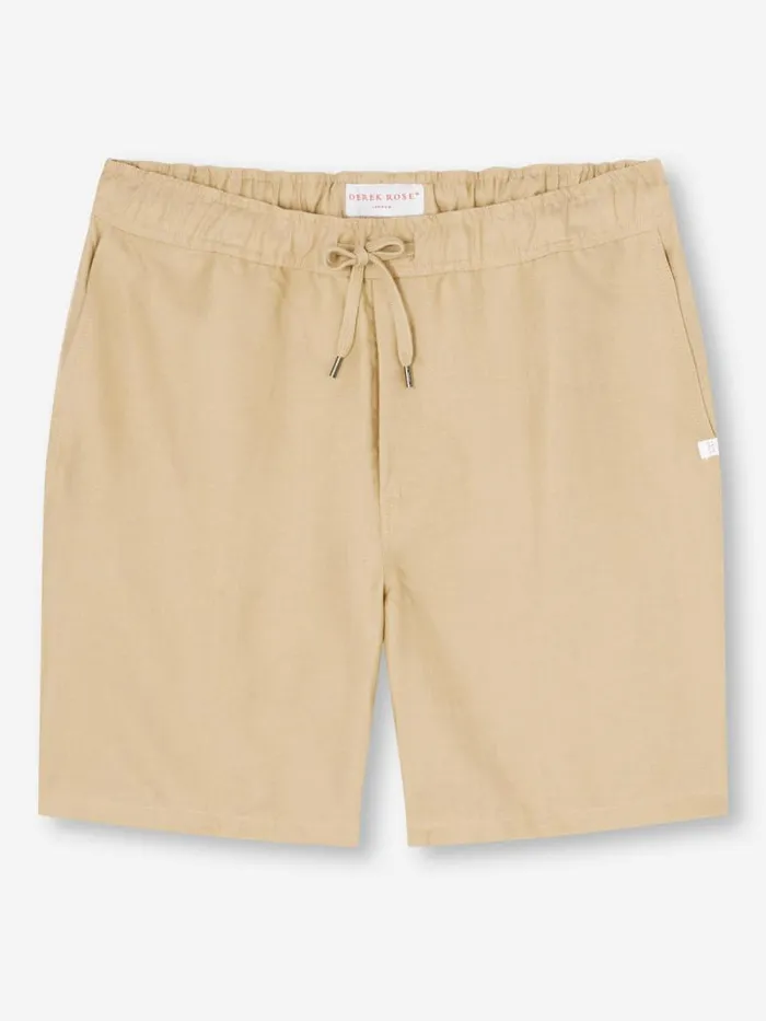Derek Rose Casual Shorts Men Shorts Sydney Linen Sand