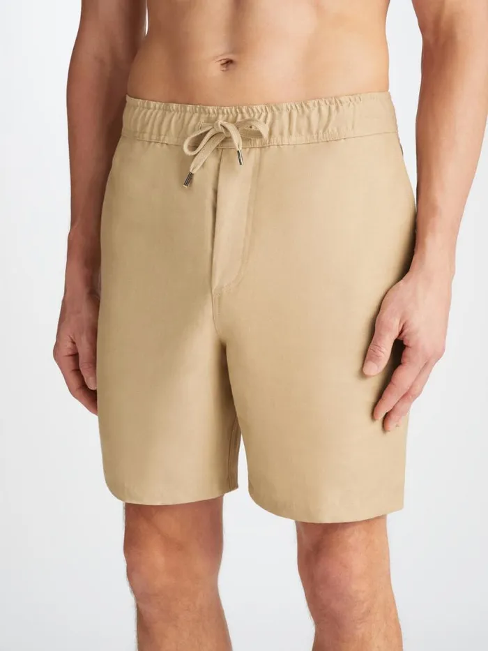Derek Rose Casual Shorts Men Shorts Sydney Linen Sand