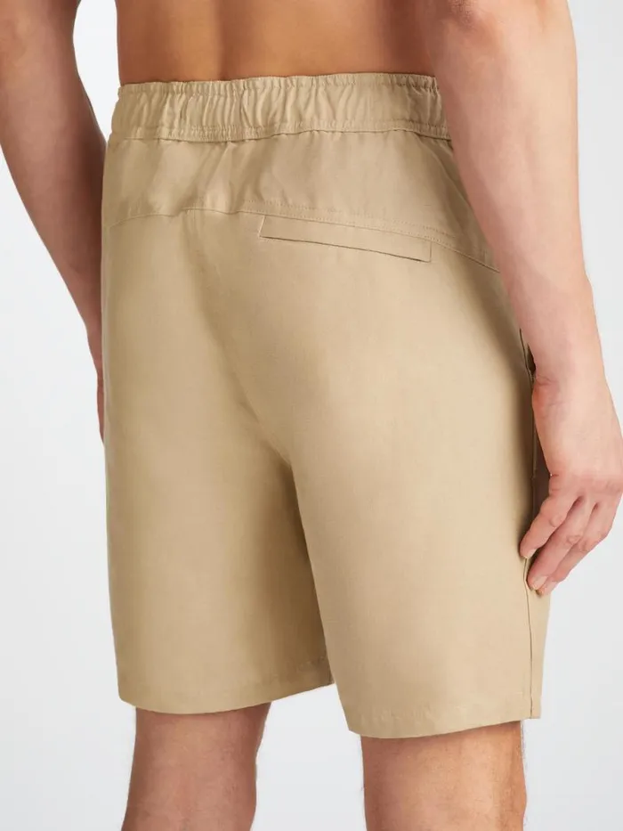 Derek Rose Casual Shorts Men Shorts Sydney Linen Sand