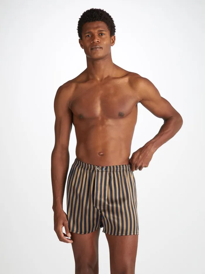 Derek Rose Classic Fit Boxer Shorts Men Classic Fit Boxers Brindisi 107 Silk Satin Navy Derek Rose Classic Fit Boxer Shorts Men Classic Fit Boxers Brindisi 107 Silk Satin Navy