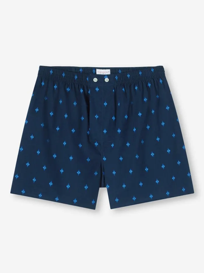 Derek Rose Classic Fit Boxer Shorts Men Classic Fit Boxers Nelson 98 Cotton Batiste Navy