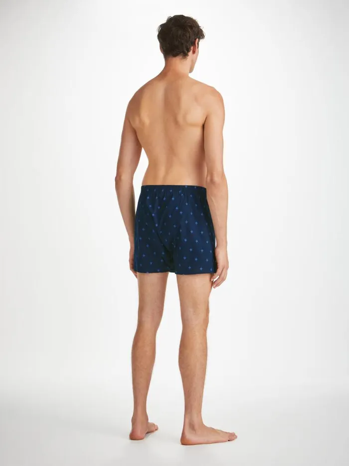 Derek Rose Classic Fit Boxer Shorts Men Classic Fit Boxers Nelson 98 Cotton Batiste Navy