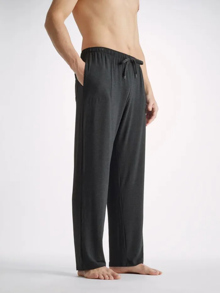 Derek Rose Lounge Pants Men Lounge Pants Marlowe Micro Modal Stretch Anthracite Derek Rose Lounge Pants Men Lounge Pants Marlowe Micro Modal Stretch Anthracite