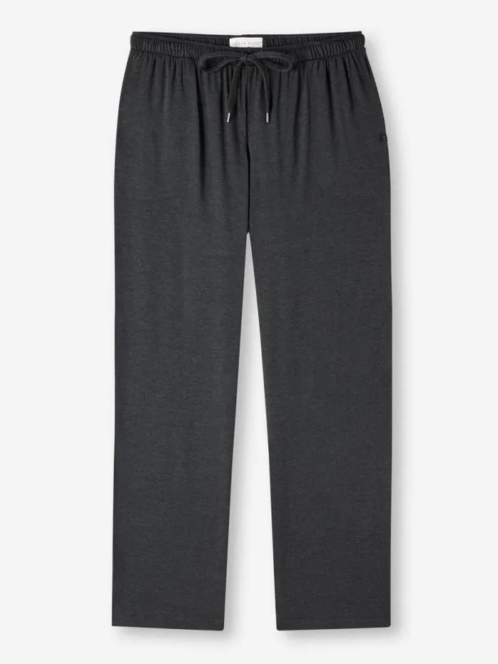 Derek Rose Lounge Pants Men Lounge Pants Marlowe Micro Modal Stretch Anthracite