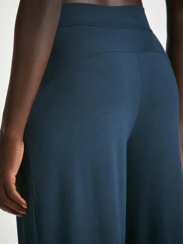 Derek Rose Lounge Pants Women Lounge Pants Basel Micro Modal Stretch Navy