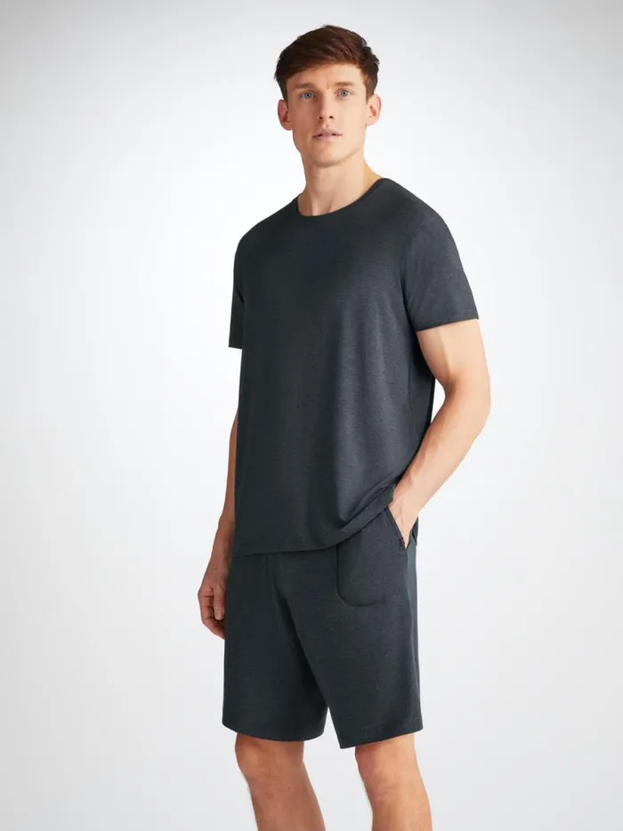 Derek Rose Lounge Shorts Men Lounge Shorts Marlowe Micro Modal Stretch Anthracite Derek Rose Lounge Shorts Men Lounge Shorts Marlowe Micro Modal Stretch Anthracite