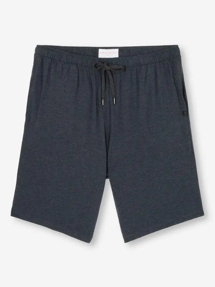 Derek Rose Lounge Shorts Men Lounge Shorts Marlowe Micro Modal Stretch Anthracite