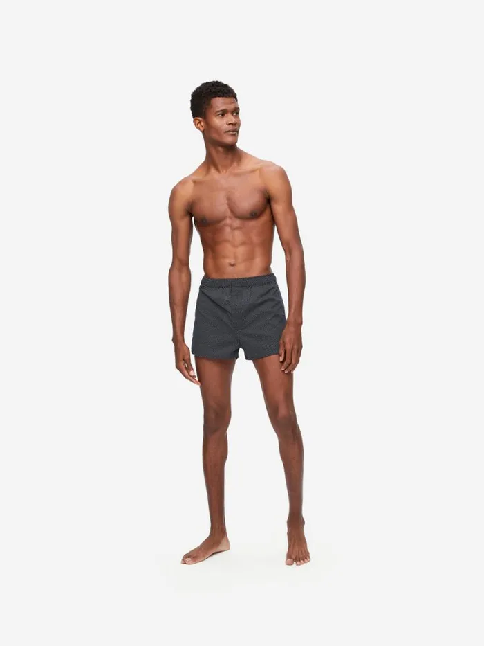 Derek Rose Modern Fit Boxer Shorts Men Modern Fit Boxers Plaza 21 Cotton Batiste Navy