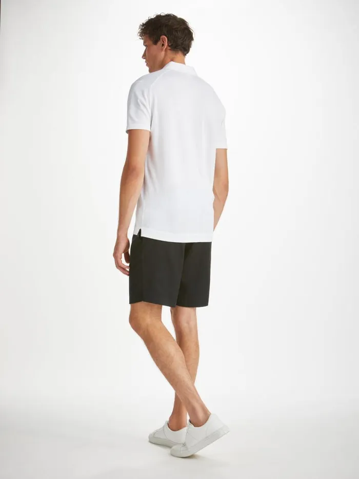 Derek Rose Sea Island Cotton Polo Shirts Men Polo Shirt Jacob Sea Island Cotton White