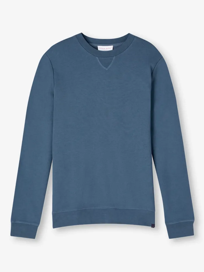 Derek Rose Sweatshirts Men Sweatshirt Quinn Cotton Modal Denim