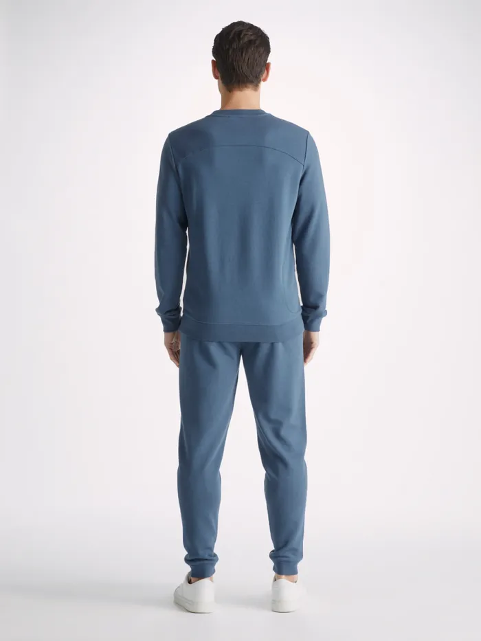 Derek Rose Sweatshirts Men Sweatshirt Quinn Cotton Modal Denim