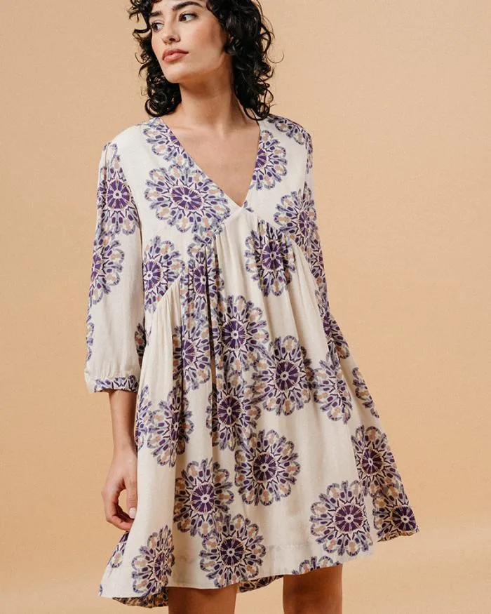 DRESS BEIGE MALIA Shop Grace and Mila Printed Dresses