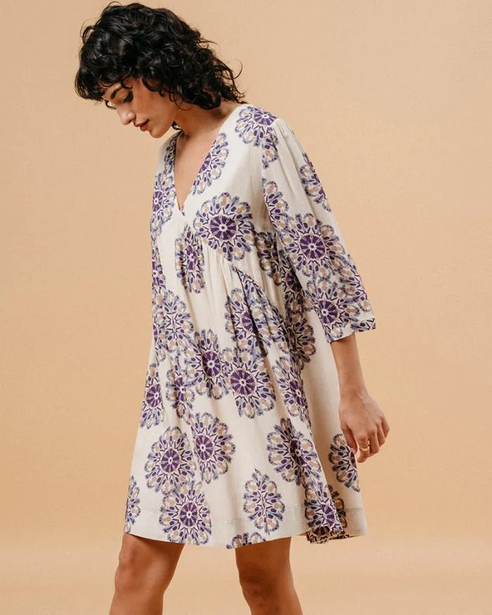 DRESS BEIGE MALIA Shop Grace and Mila Printed Dresses