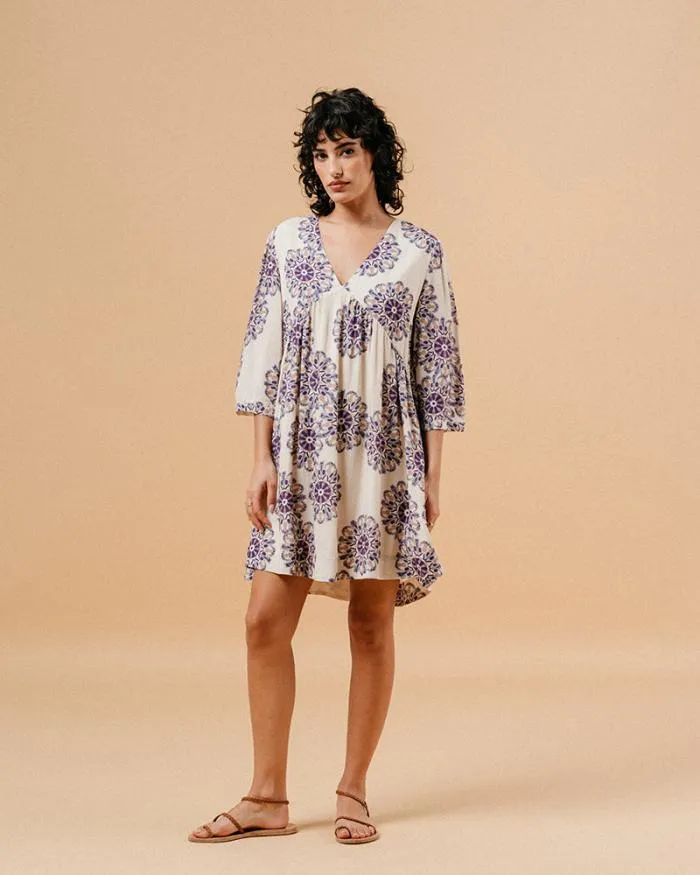 DRESS BEIGE MALIA Shop Grace and Mila Printed Dresses