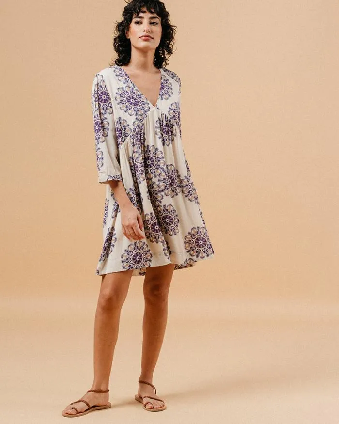 DRESS BEIGE MALIA Shop Grace and Mila Printed Dresses
