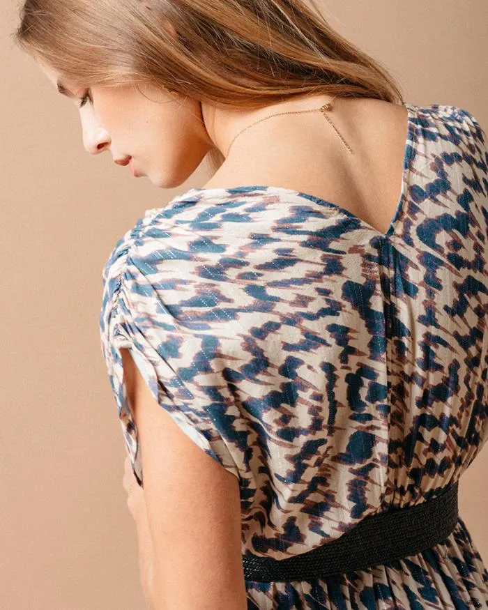 DRESS BLEU MARINE Shop Grace and Mila Printed Dresses
