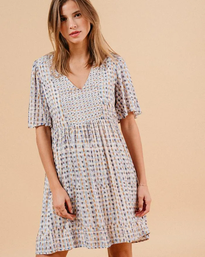DRESS BLEU MARSALA Shop Grace and Mila Printed Dresses