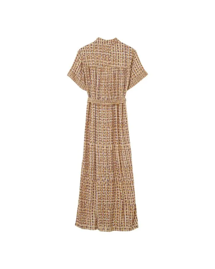 DRESS OCRE MAUVE Shop Grace and Mila Printed Dresses