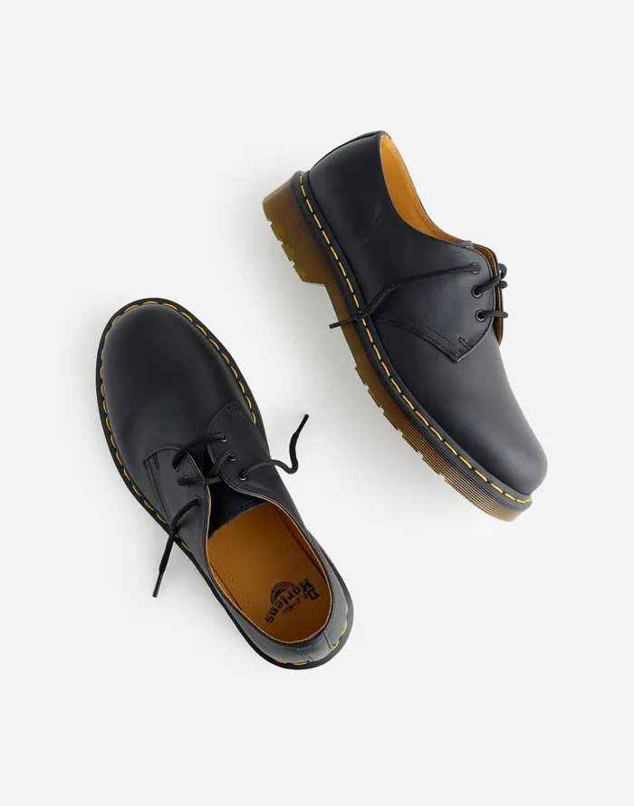 Dress Shoes and Loafers Men Madewell Dr Martens 1461 Oxfords In Leather Black Nappa