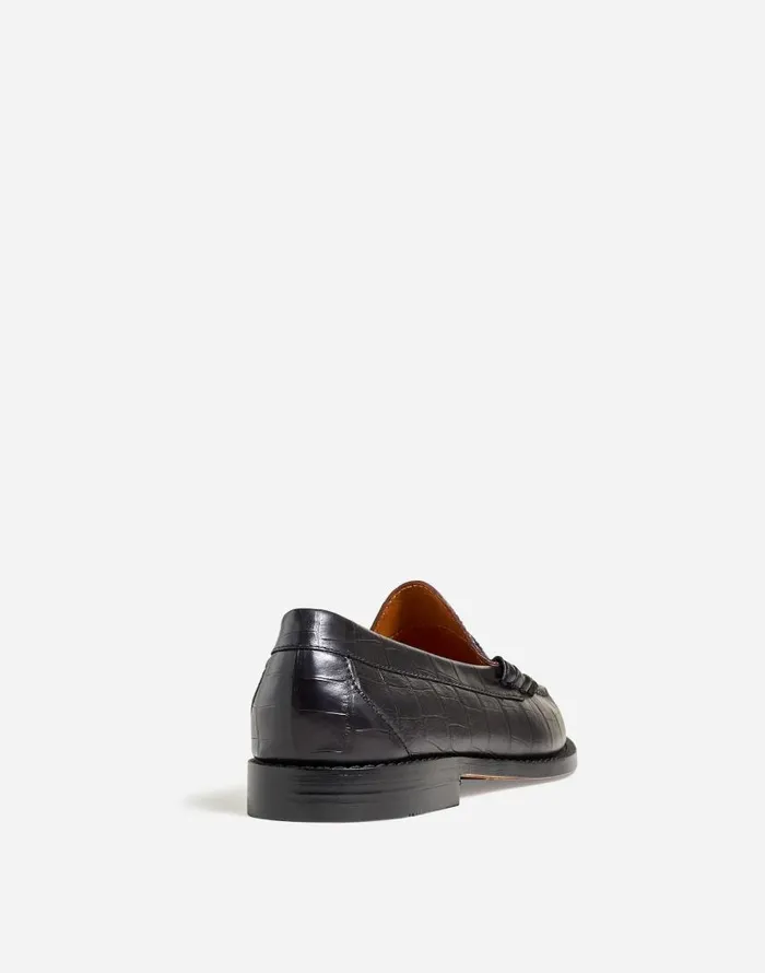 Dress Shoes and Loafers Men Madewell Madewell X GHBASS Larson Weejuns Loafers Black Dark Brown
