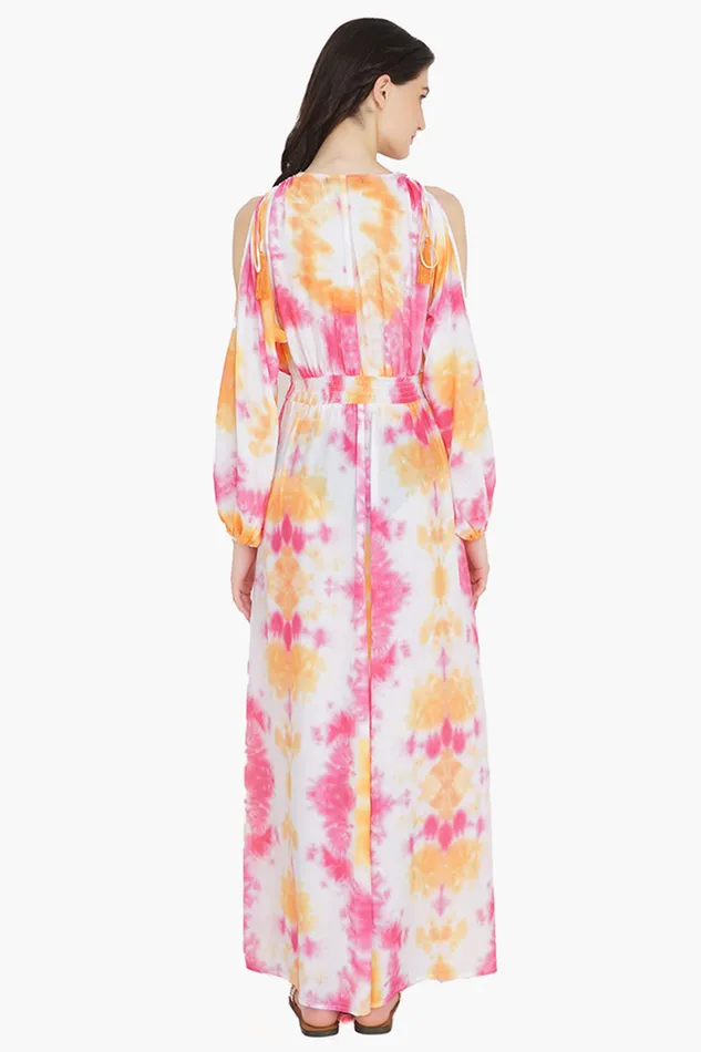 Dresses America and Beyond Women Sunrise Tie Dye Maxi Dress