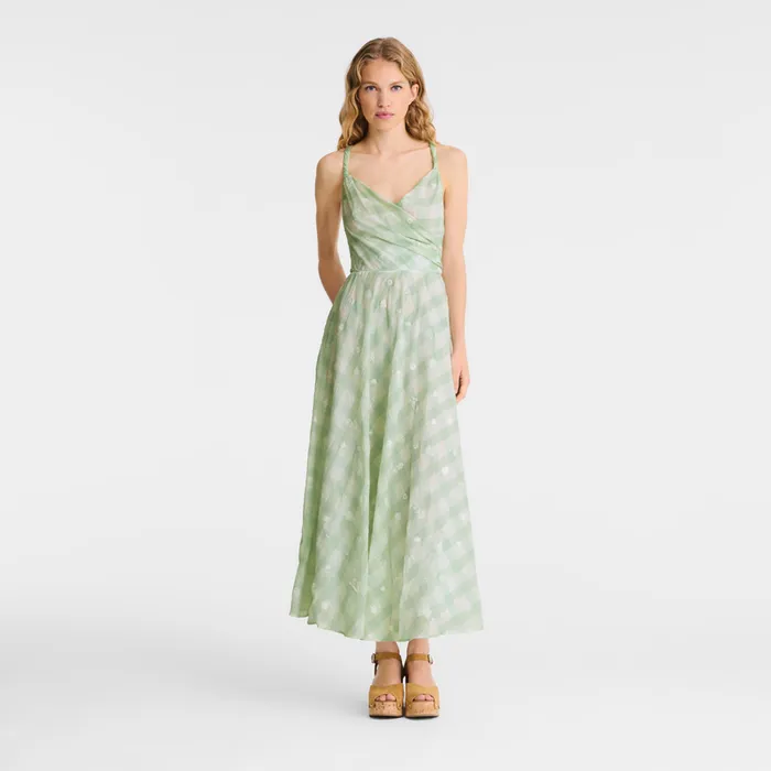 Dresses and Skirts Women Long dress Aqua Green Longchamp Dresses and Skirts Women Long dress Aqua Green Longchamp