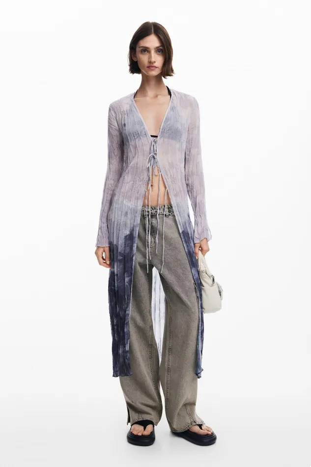 Dresses And Jumpsuits Women Desigual Vneck Blouse With Ruffles Black