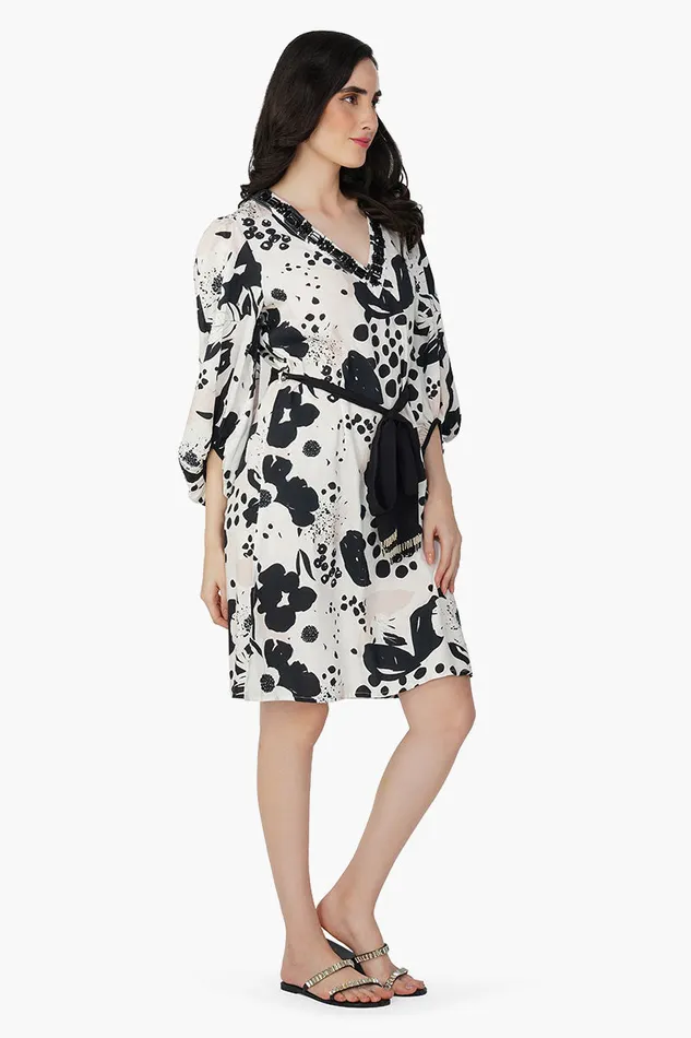 Dresses Garden Of Flower Printed Short Dress America and Beyond Women