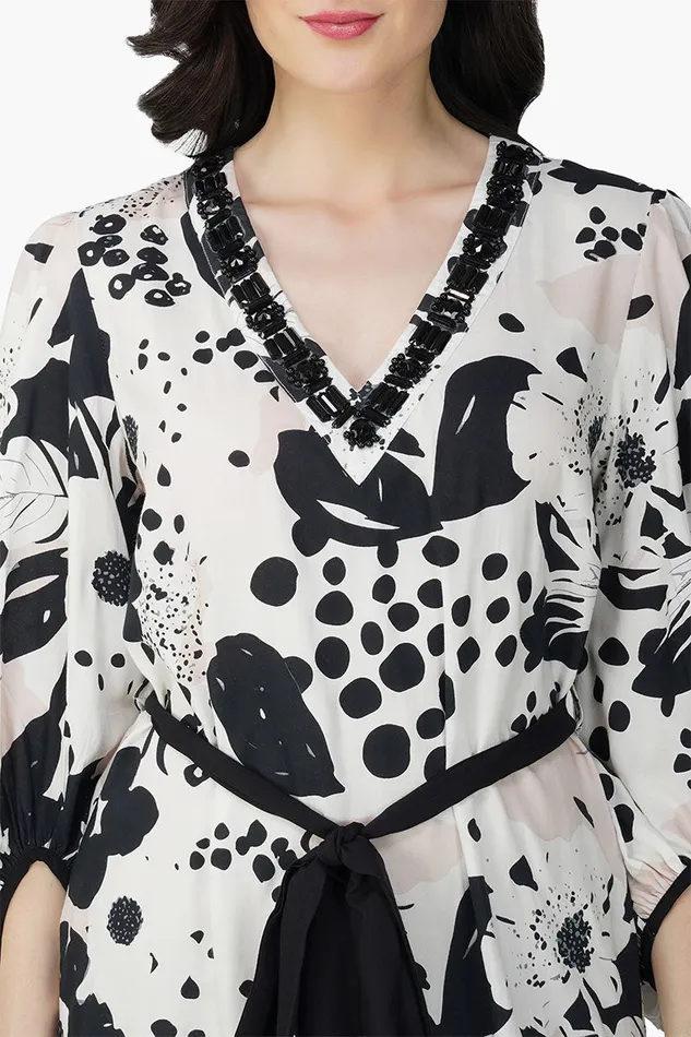 Dresses Garden Of Flower Printed Short Dress America and Beyond Women