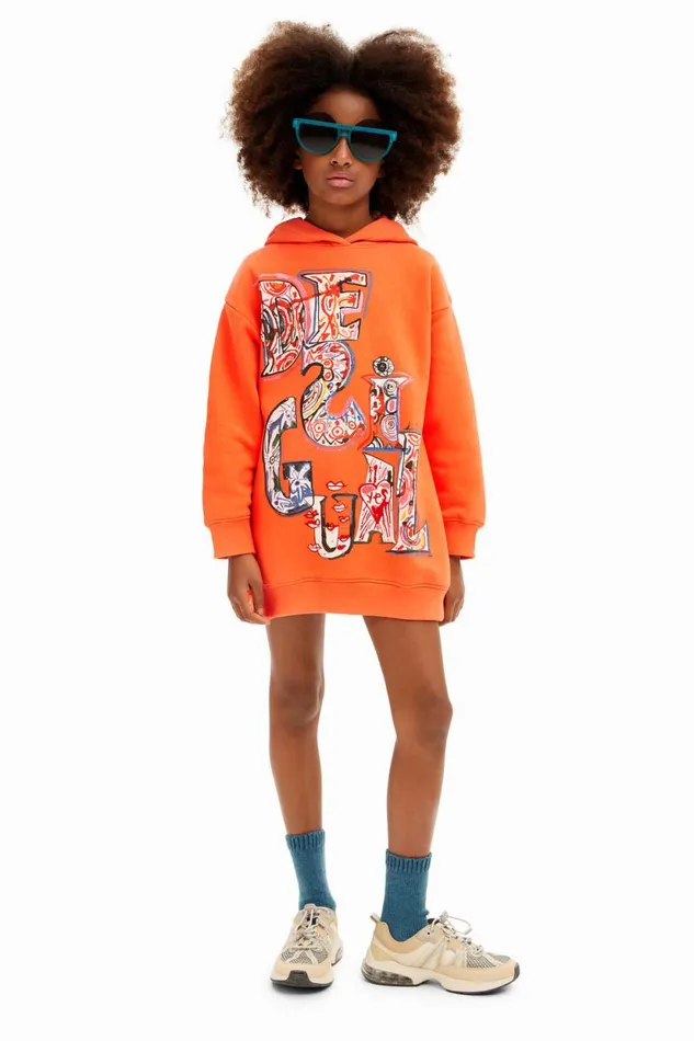 Dresses Kids Desigual Desigual Sweatshirt Dress Red