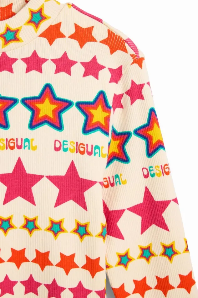 Dresses Kids Desigual Star Dress White