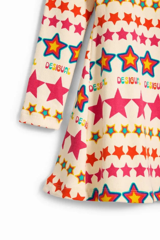Dresses Kids Desigual Star Dress White