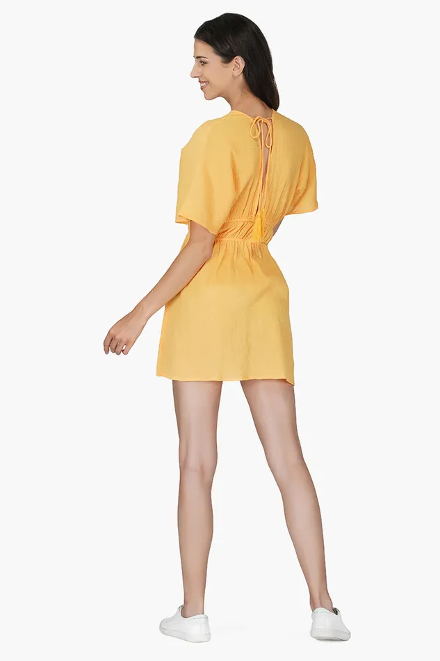 Dresses Women America and Beyond Amber Cotton Crepe Short Dress