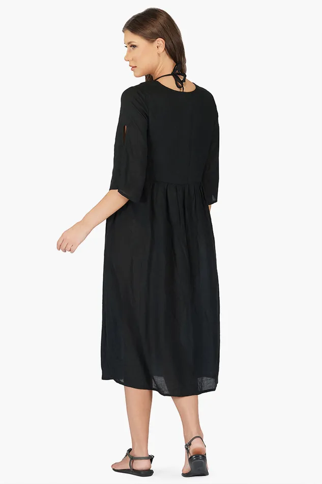 Dresses Women America and Beyond Mexican Floral Embroidered Viscose Dress