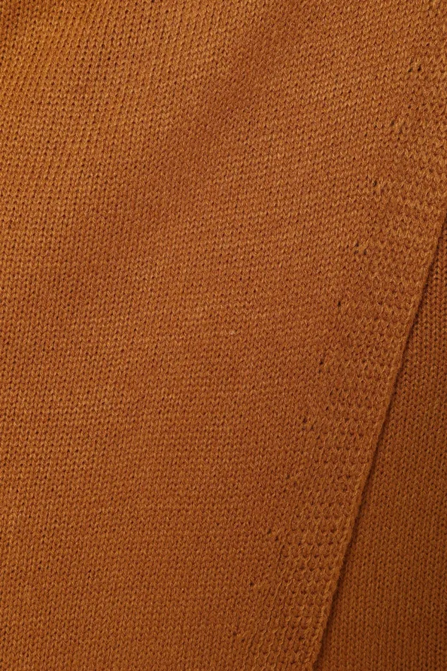 Dresses Women Nova Wrap Knit Midi Dress Camel Petal and Pup