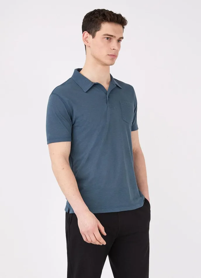 DriRelease Active Polo Shirt Dark Petrol Men SUNSPEL Activewear