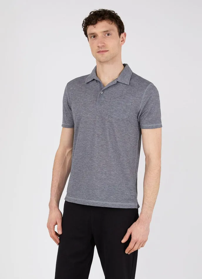 DriRelease Active Polo Shirt Grey Melange Men SUNSPEL Activewear