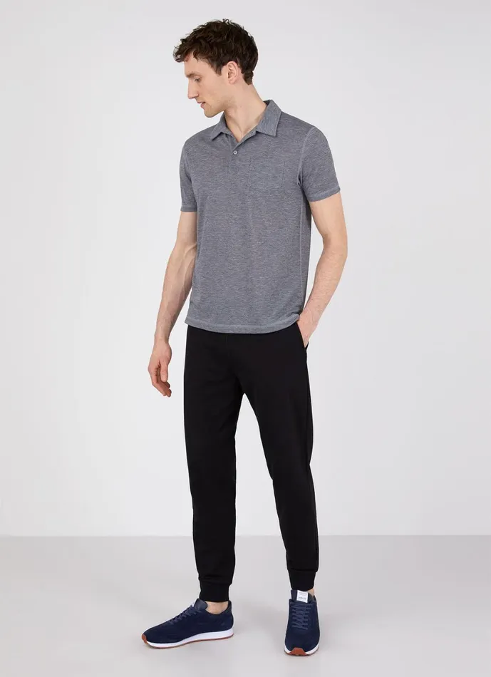 DriRelease Active Polo Shirt Grey Melange Men SUNSPEL Activewear
