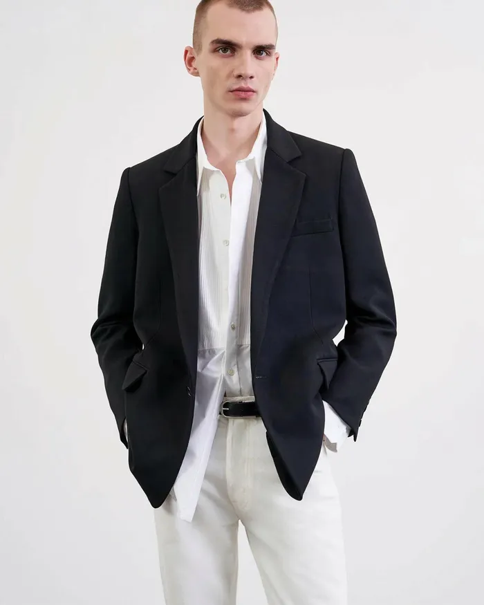 DUMAS BLAZER Black Men Nili Lotan Jackets and Coats