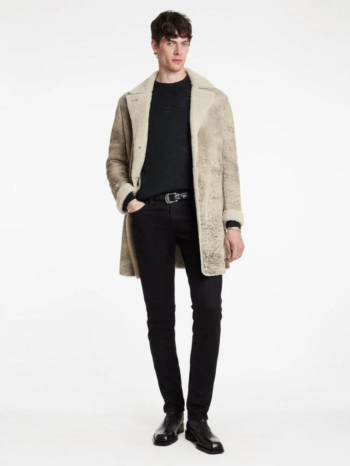 DUNCAN COAT Cork Men John Varvatos Leather Jackets
