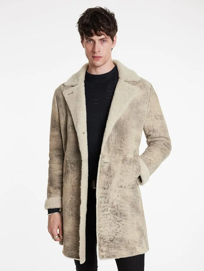 DUNCAN COAT Cork Men John Varvatos Leather Jackets