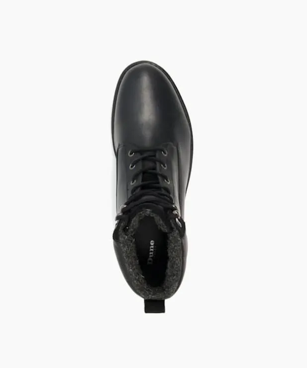 Dune London Black Boots Men LaceUp Boots Black