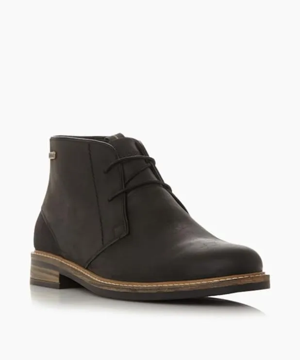 Dune London Black Boots Men Lace Up Chukka Boots Black