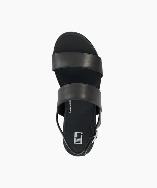 Dune London Black Sandals Women Double Strap Sandal Black