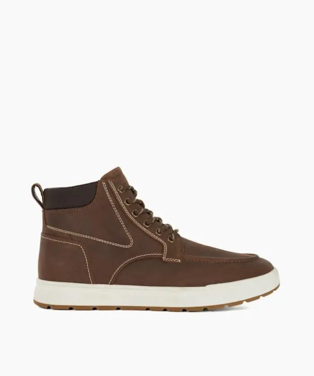 Dune London Brown Shoes Men Lace Up High Tops Brown