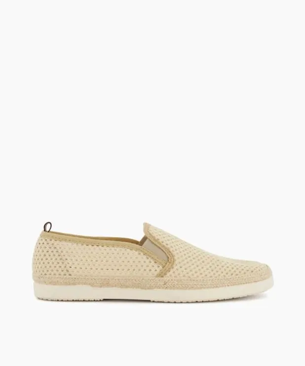 Dune London Casual Shoes Men Perforated Casual Espadrilles Neutral