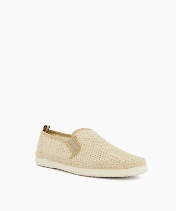 Dune London Casual Shoes Men Perforated Casual Espadrilles Neutral